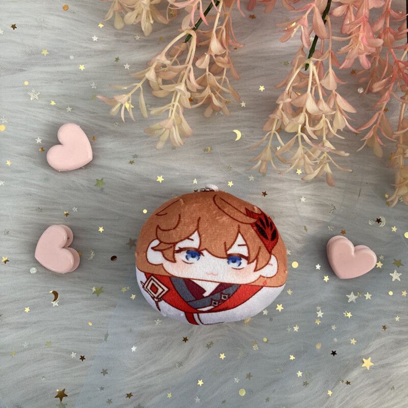 Plush Dumpling Impact Genshin Albedo Xiao Zhongli Thoma Key Chain Soft And Safe Gift_voghion.com