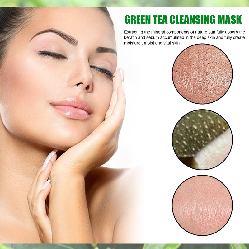 Eelhoe Trhání Hloubkové Čištění Blackhead Odstraňování Akné Hydratační Zmenšující Póry Pleťová Maska Se Zeleným Čajem_voghion.com