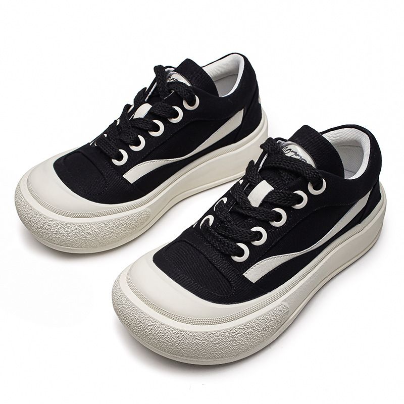 Ugly Cute Trendy And Versatile Dad Round Toe Bread Sparkling Drinks, Celebrity Pairs, Canvas Shoes, Board Shoes_voghion.com
