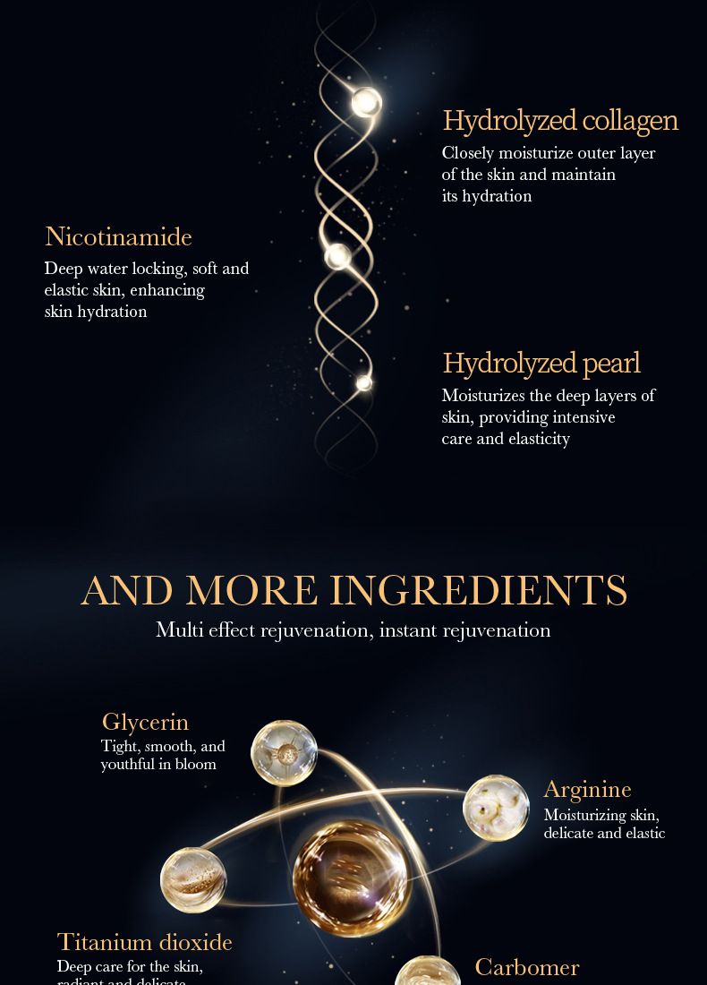 Crème hydratante visage au collagène Full English Pearl 70 g SADOER_voghion.com