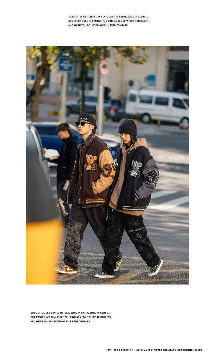 Embroidered Jackets For Men, Lightweight Varsity Style Outerwear - Spring Autumn Baseball Jacket, Oversized Thin Coat,_voghion.com