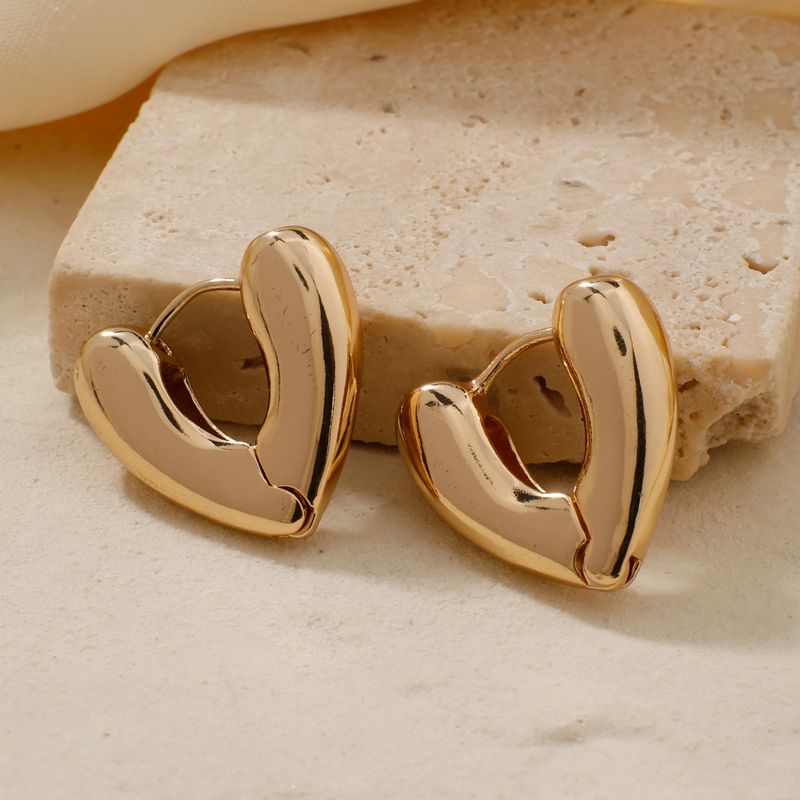Tropfenohrringe High-End-Luxus-Mode-Herzohrringe Moxi Neuer Trend Nischendesign Net Promi All Match Ohrclip-Ohrringe für Frauen_voghion.com