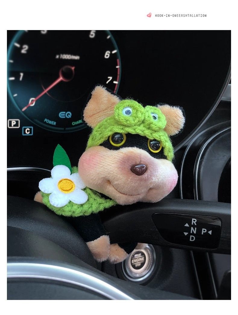 Niedliche Biene Hund Neue Auto Windschutzscheibe Dekoration Plüsch Puppe Wischer Universal Blinker Licht Für Frauen_voghion.com