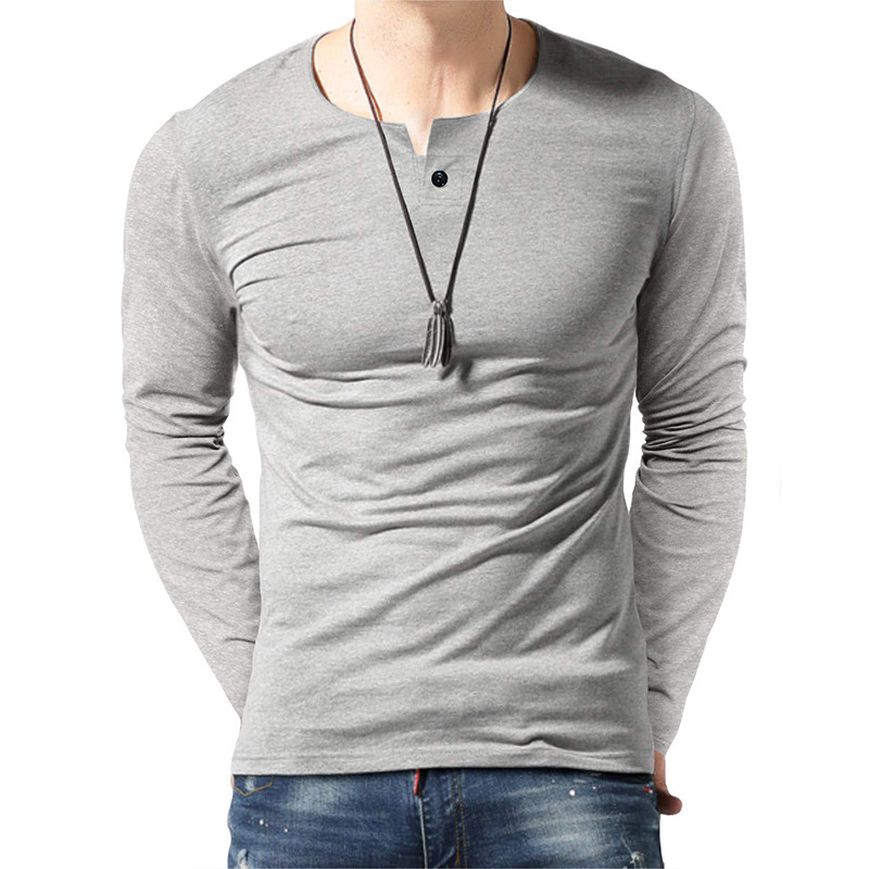 T-shirt da uomo a maniche lunghe autunno e inverno_voghion.com
