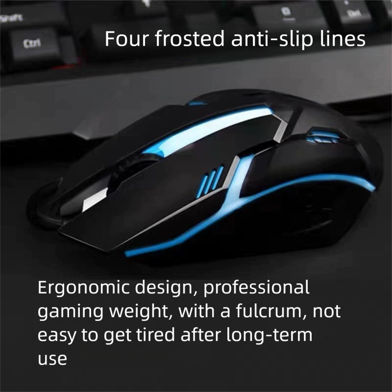 Wired Luminous Gaming Office Computer Mouse Gift_voghion.com