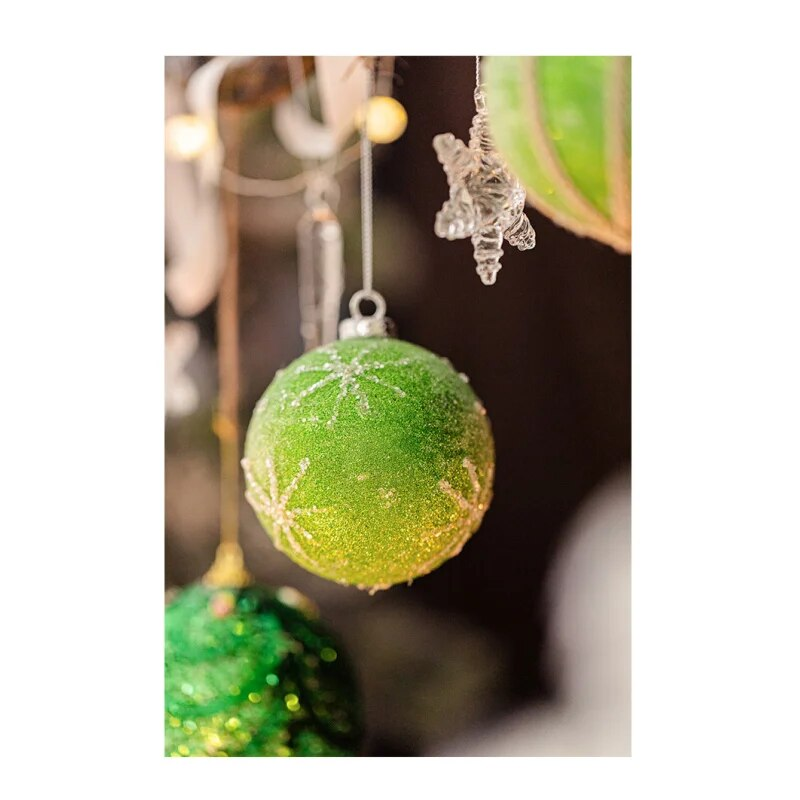 Kerstboom Kleurrijke Bal Winkel Scène Layout Hangende Decoratie Sfeer_voghion.com