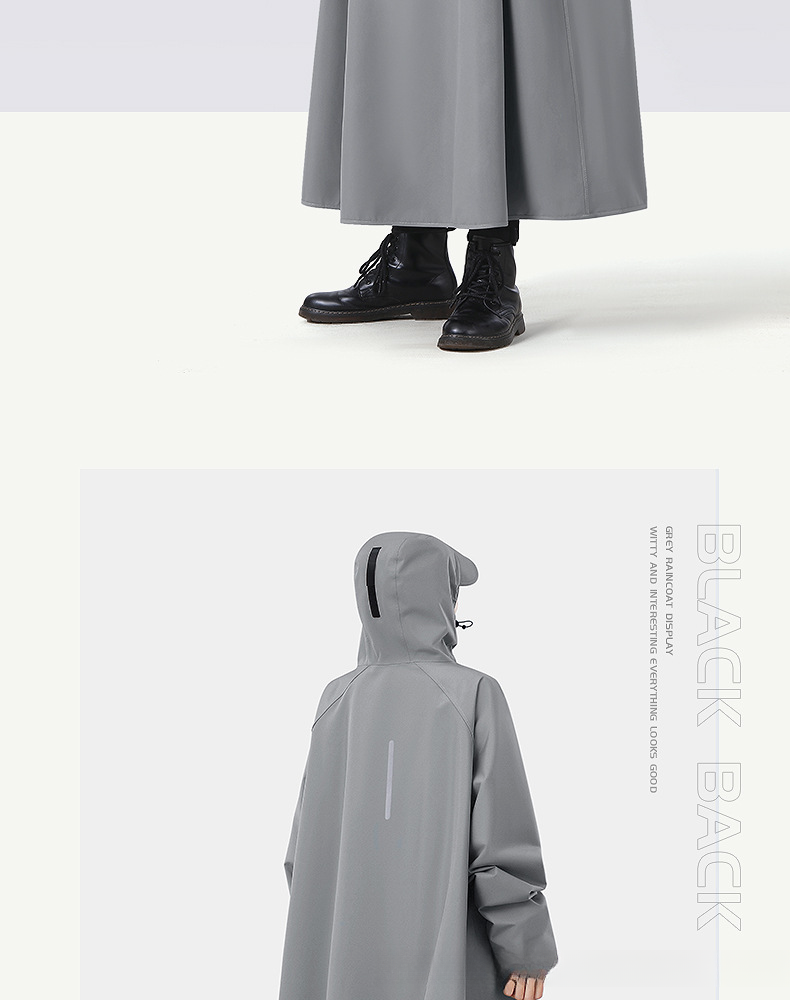 Beimei Elektroroller-Regenmantel, verdickter und verlängerter Ganzkörper-Regenschutz für Erwachsene, Unisex-Poncho_voghion.com