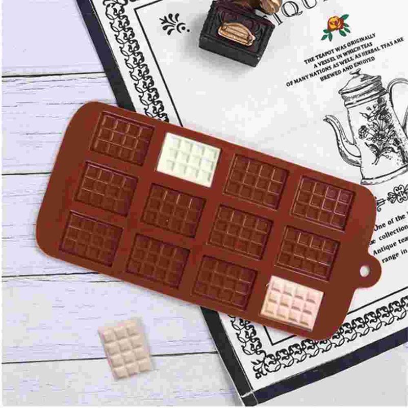 5Pcs 12 Cell Cavity Mini Chocolate Bar Candy Professional Silicone Mould Decor Cake_voghion.com