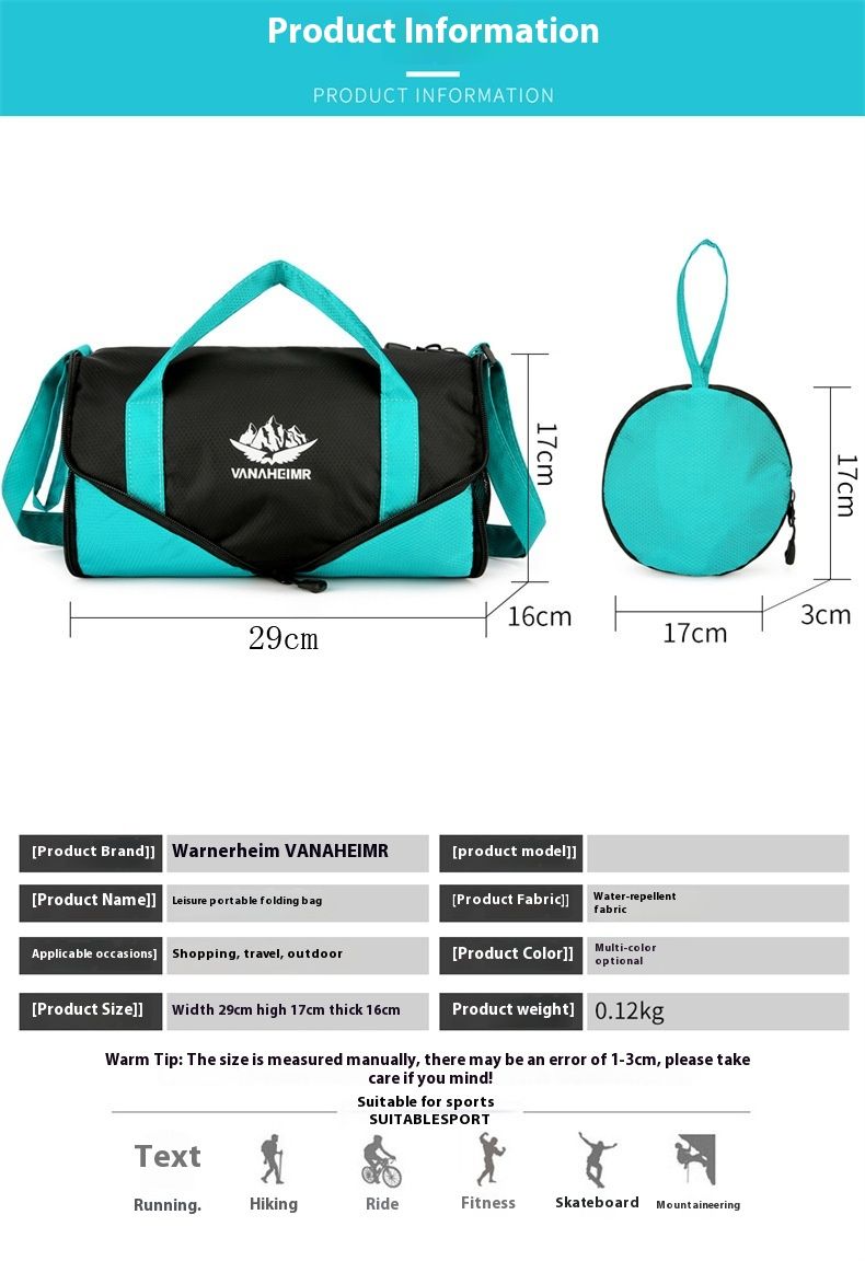 Nuova borsa da viaggio pieghevole da uomo e da donna, borsa sportiva e fitness, grande capacità, multifunzionale, per esterni_voghion.com