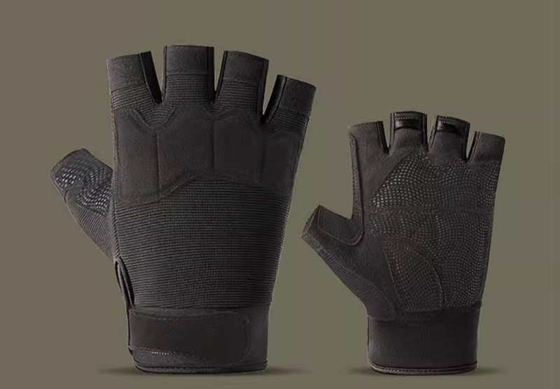 Guantes tácticos de media caña Uisex Sprig para verano, deportes al aire libre, ciclismo, escalada, antideslizantes, resistentes al desgaste y a los golpes._voghion.com