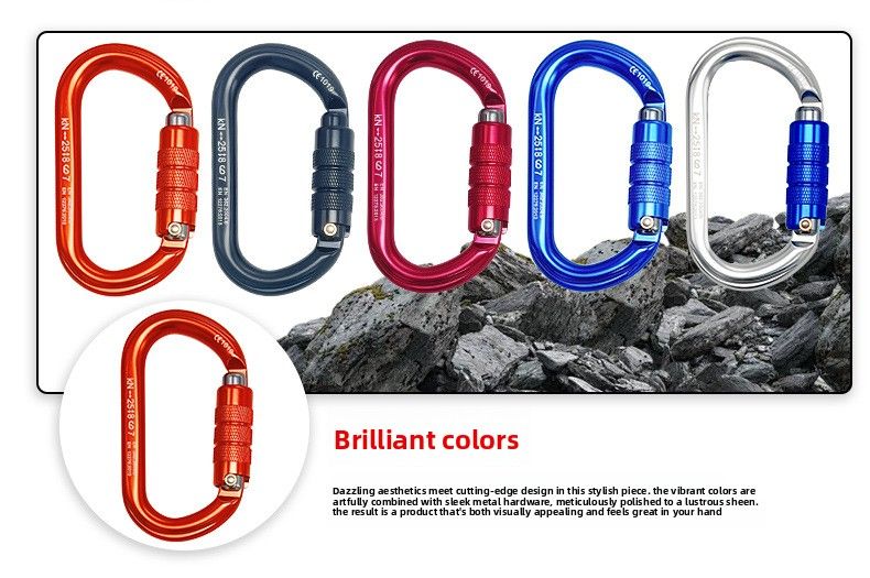 O-Type Automatic Outdoor Fire Safety Climbing Connection Buckle Symmetrical Master Lock_voghion.com