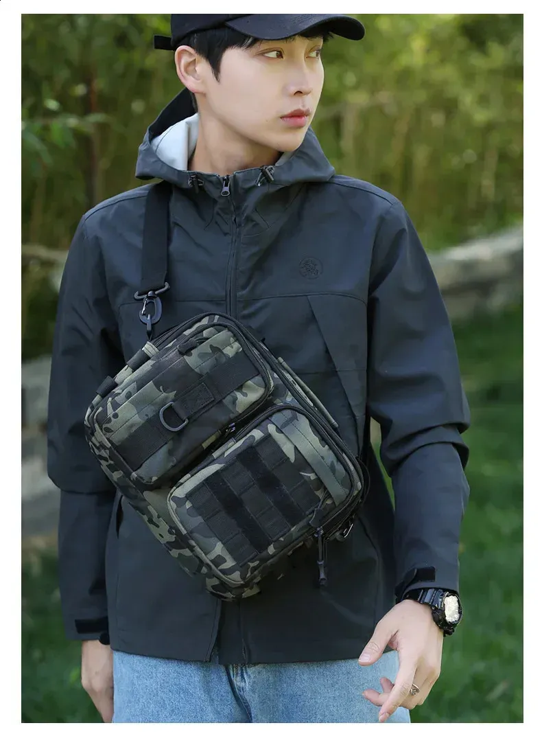 Borsa a tracolla tattica da escursionismo, da campeggio, da uomo, per escursionismo, arrampicata, pesca, tracolla, per esterni, weekend, Molle 250321l_voghion.com