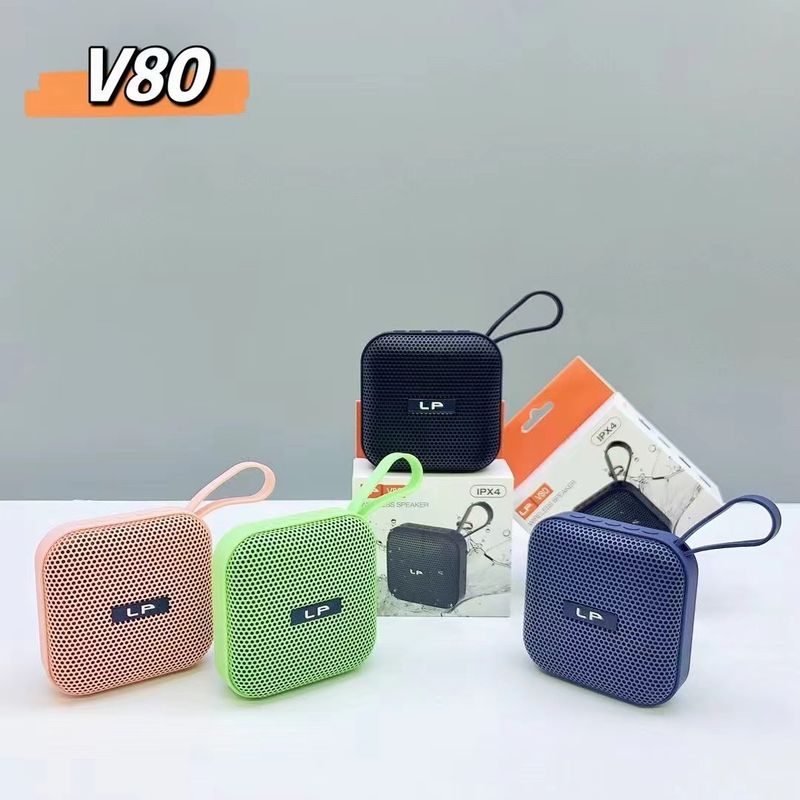 Nieuwe LP-V80 Bluetooth-luidspreker, draagbare radiokaartinvoeging, waterdichte subwoofer voor buiten, geschenkluidspreker_voghion.com