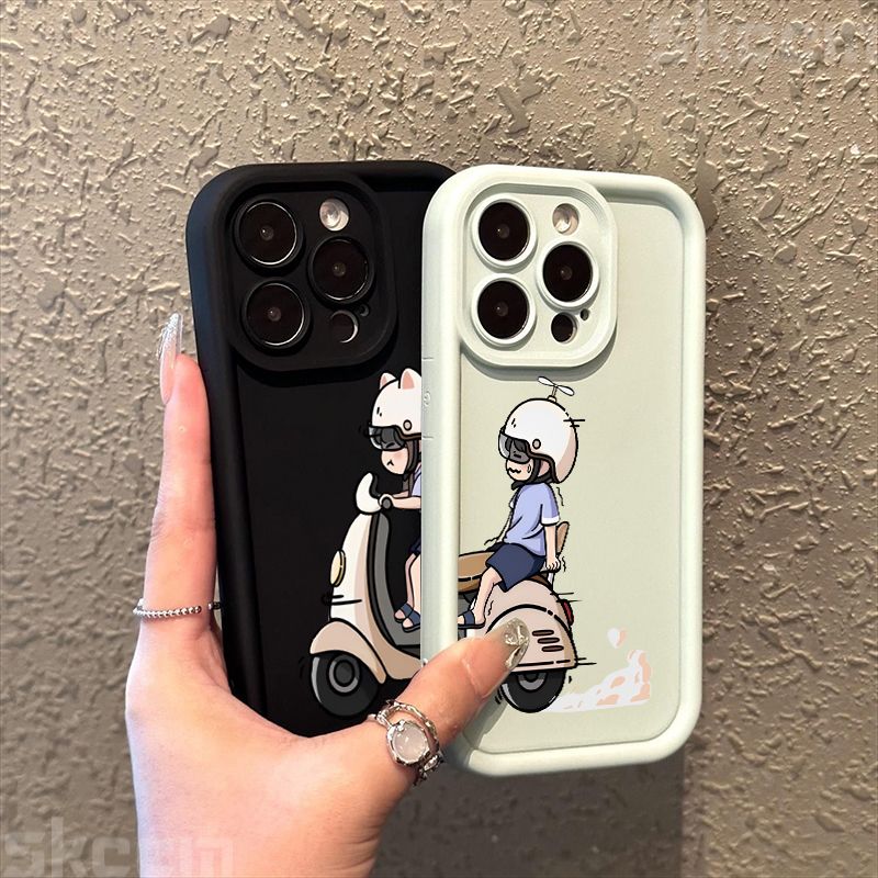 Custodia per bambina con design elettrico alla guida per Samsung Galaxy S25 S24 S23 S22 Ultra S21 Plus S20 FE A15 A35 A54 A55_voghion.com