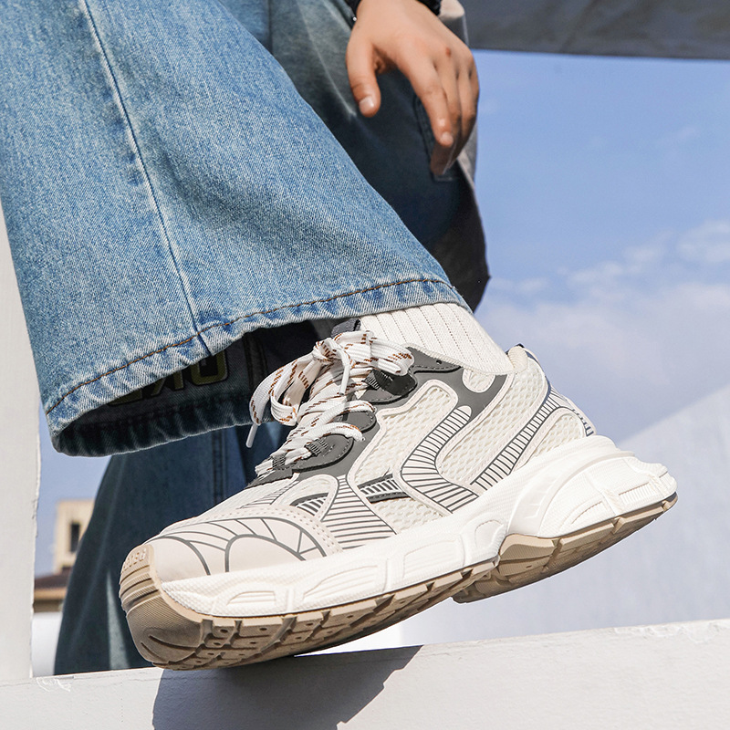 Zapatillas deportivas para hombre, informales, de malla transpirable, con suela gruesa y aumento de altura, generación YH917, 2025_voghion.com