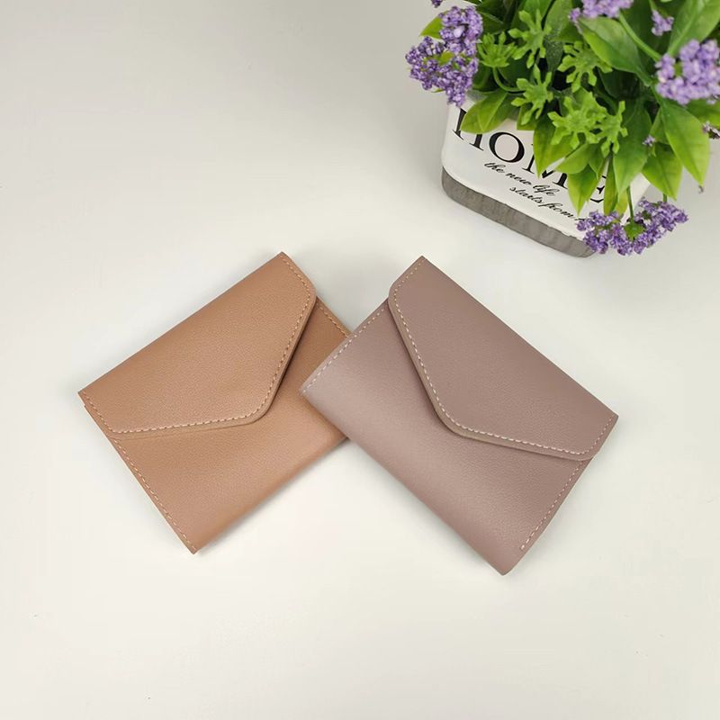New Women's Wallet Fashion Simple Three-fold Short Wallet Multi-card Multi-function Coin Purse_voghion.com