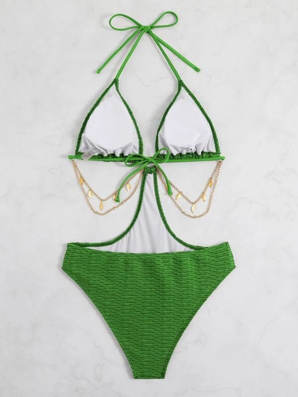 Costume da bagno bikini da donna, costume da bagno bikini sexy con catena, costume da bagno intero_voghion.com