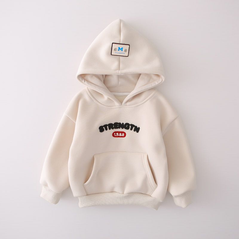 Abbigliamento per bambini, set di tre pezzi in pile spesso e alla moda per neonati, completo invernale per ragazzi_voghion.com