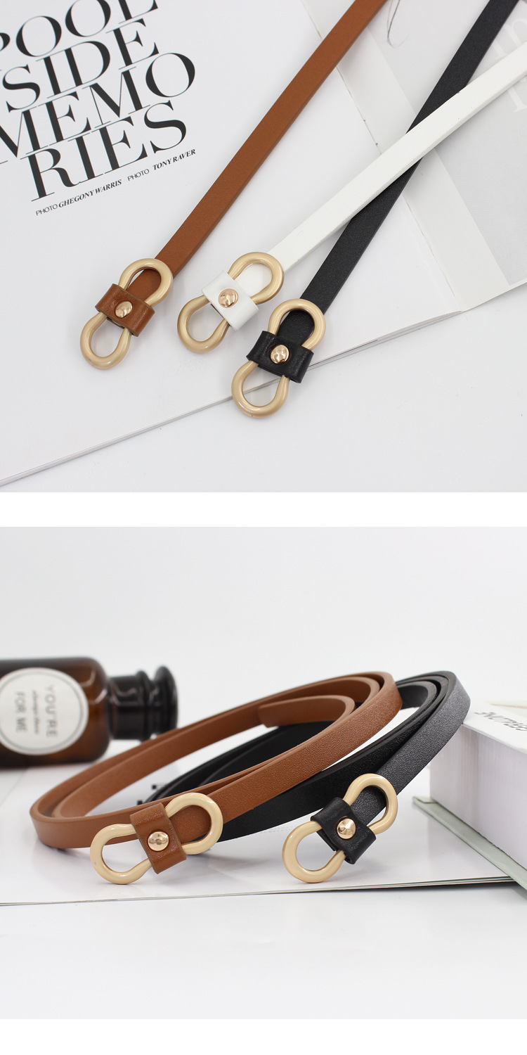 Abito da donna sottile e semplice, completo, maglione, cintura annodata, cintura decorativa per gonna_voghion.com