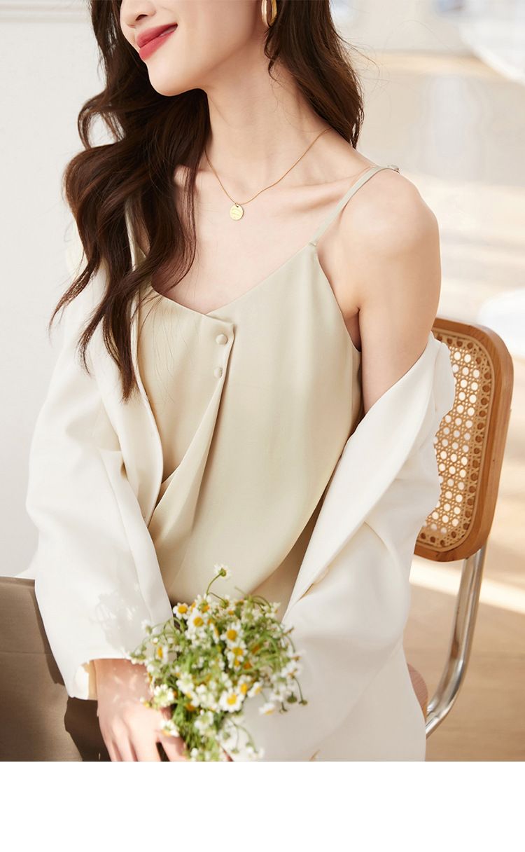 acetate satin camisole vest spring 2024, new lightweight and comfortable design top for women_voghion.com