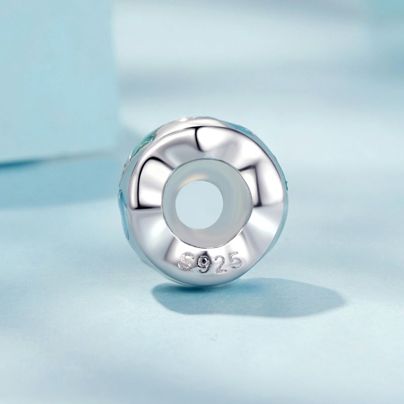 Ocean Stopper Beads Charm Sterling Silver Charm,SCC2983_voghion.com