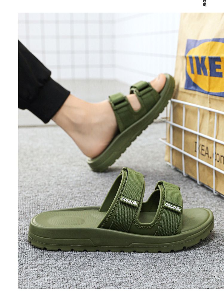 Herren-Hausschuhe, leicht und atmungsaktiv. Dicke Sohle Herren-Hausschuhe, modische Outdoor-Kleidung für die Freizeit im Alltag_voghion.com