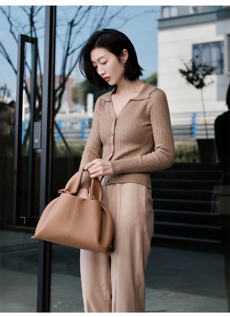 Grand sac latéral à bandoulière pour femmes, fourre-tout tendance de styliste, Simple, couleur unie, grande capacité, nouvelle collection hiver 2022_voghion.com