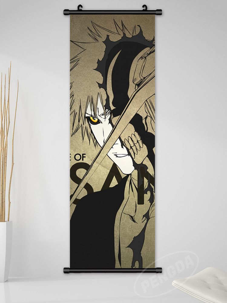 Impression jet d'encre haute définition Bleach Anime japonais Kurosaki Ichigo Toshiro Masamune Peinture décorative Byakuya_voghion.com
