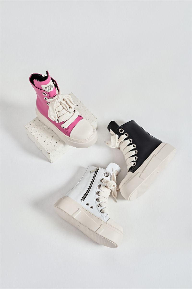 Herrskor Stor storlek Damskor Skor Par High Top Sneakers Supply All Match Tjock botten förhöjning Herrskor_voghion.com