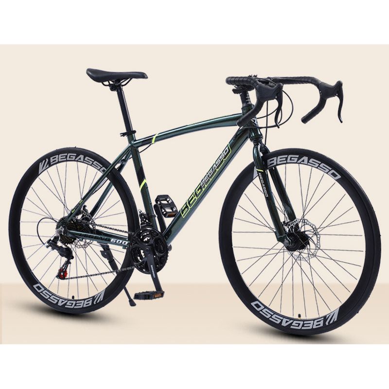 Vélo de route léger en alliage d'aluminium, poignée courbée, pour homme et adulte, vitesse variable, pour étudiant_voghion.com