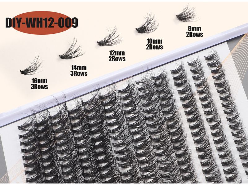 50d Curved False Eyelash Book False Eyelash Thick Hot Melting Hair Segmented 30p40p50p Large Capacity False Eyelash_voghion.com