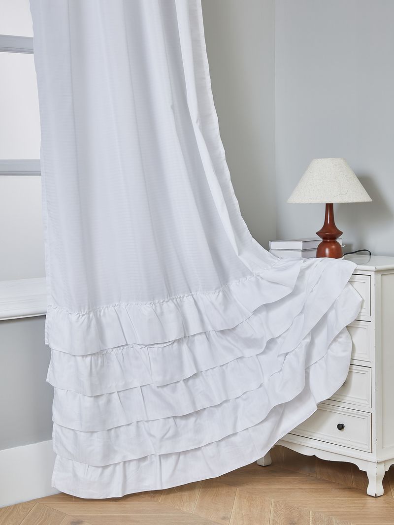 Cortinas semitransparentes modernas – cortinas de poliéster com babados para sala de estar (forro 100% blackout opcional, sem necessidade de furação, branco/prata/verde)_voghion.com