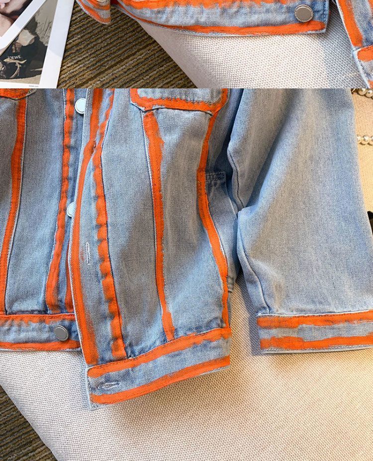 Damenbekleidung Frühling und Herbst neue Design-Jeansjacke Damen lose große Größe Fett mm Jacke Top Ins Trend_voghion.com