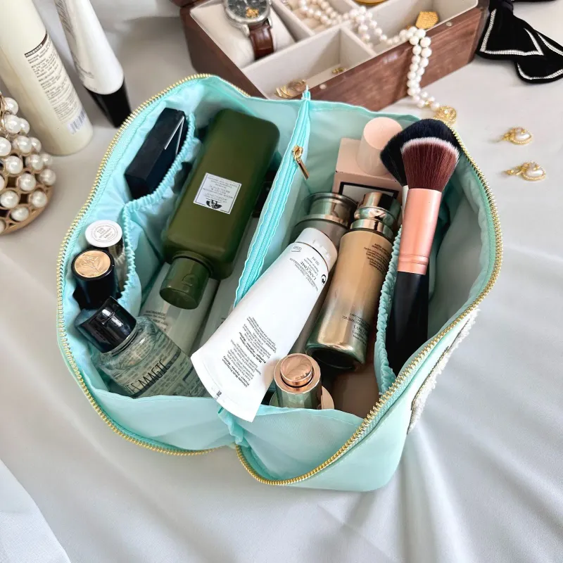 Kosmetiktaschen Hüllen Candy Color Damen Paste Buchstaben Damen Tragbare Make-up-Tasche Handtaschen Große Kapazität Weibliche Reise_voghion.com