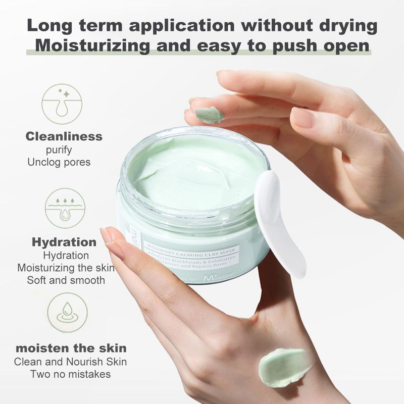 Treatments & Masks Mugwort Calming Mud Mask Apply Mask Cream_voghion.com