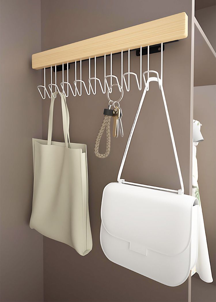 Wooden Multi-Function Hanger - Extendable Pull-Out Hook For Dresses & Vests_voghion.com