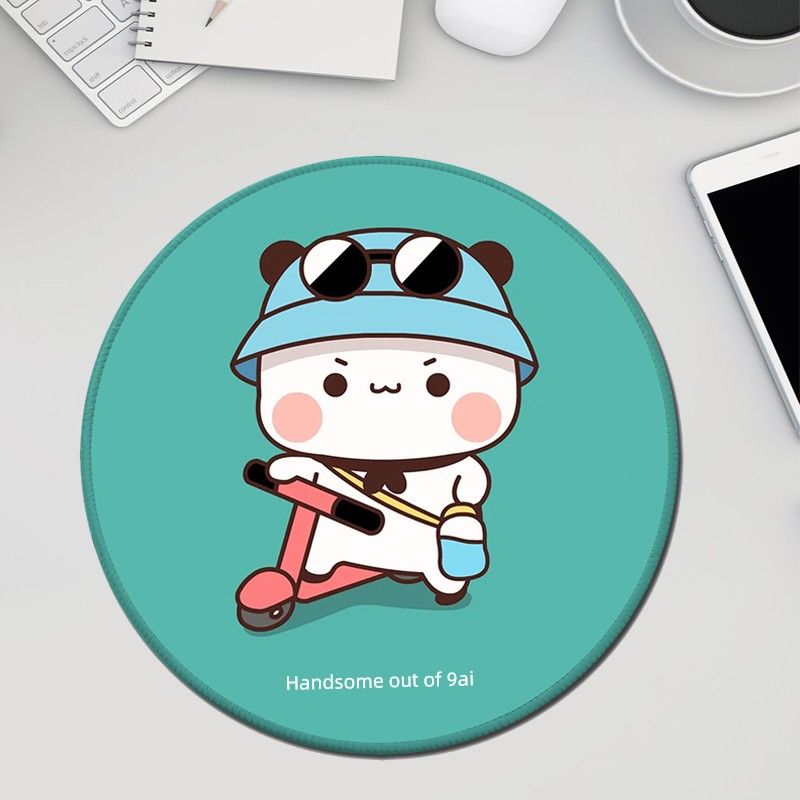 Ongeëvenaarde kwaliteit internet beroemdheid één twee stoffen muis ronde cartoon schattige student schrijftafel mat kantoor computer toetsenbord mat_voghion.com
