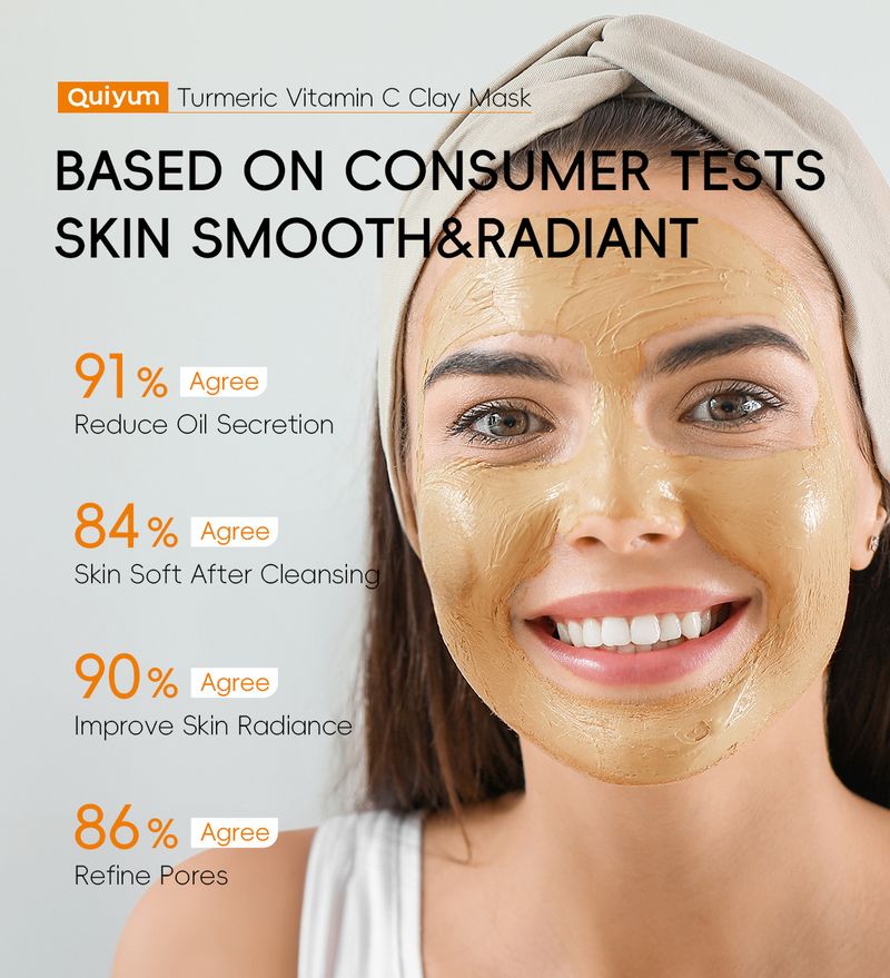 QUIYUM Mask Vitamin C Hydrating Moisturizing Cleansing Foreign Trade Sheet 5g Factory Spot_voghion.com