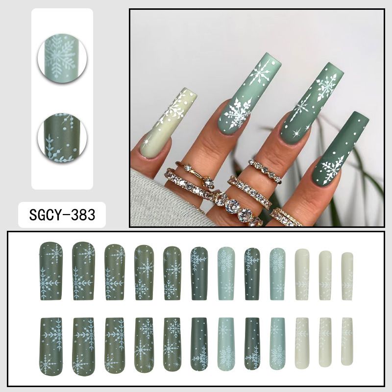 Unghie finte lunghe e pieghevoli - Eleganti unghie finte estive con colla e cuscinetti in gel, stile dolce, oltre 50 colori, unghie finte riutilizzabili per le donne_voghion.com