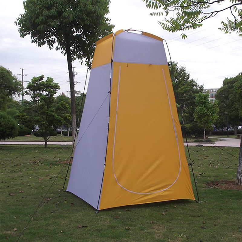Portable Camping Toilet Tent Outdoor Shower Changing Room With Privacy Screen Waterproof Instant Setup For Beach Fishing Includes Carry Case Stakes_voghion.com