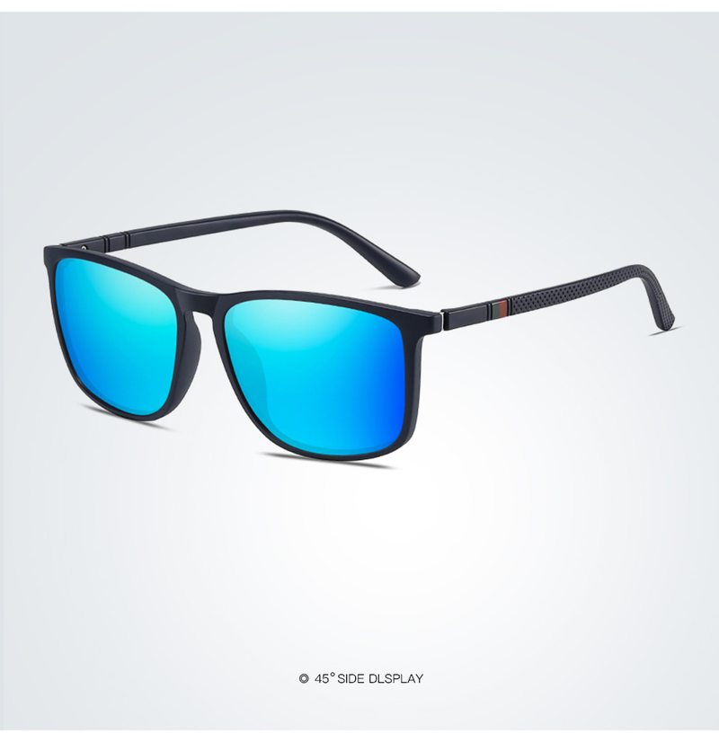 Occhiali da sole polarizzati vintage quadrati per uomo donna moda viaggio guida occhiali da sole antiriflesso uomo TR90 occhiali UV400_voghion.com