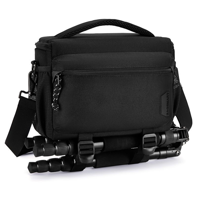 BagSmart Camera Bag With Tripod Holder Compact Photographer Shoulder Bags For DSLR SLR Waterproof Crossbody Cameras Case_voghion.com