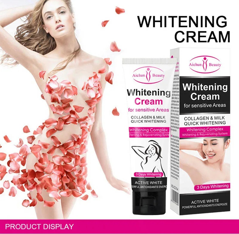 3Days Armpit Whitening Cream Skin Lightening Bleaching Cream For Underarm Dark Skin Legs Knees Whitening Intimate Body Lotion_voghion.com