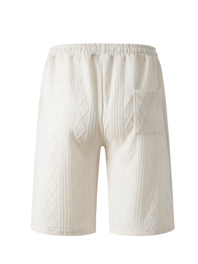 Short décontracté à cinq points en jacquard pour homme, nouveauté été 2024_voghion.com