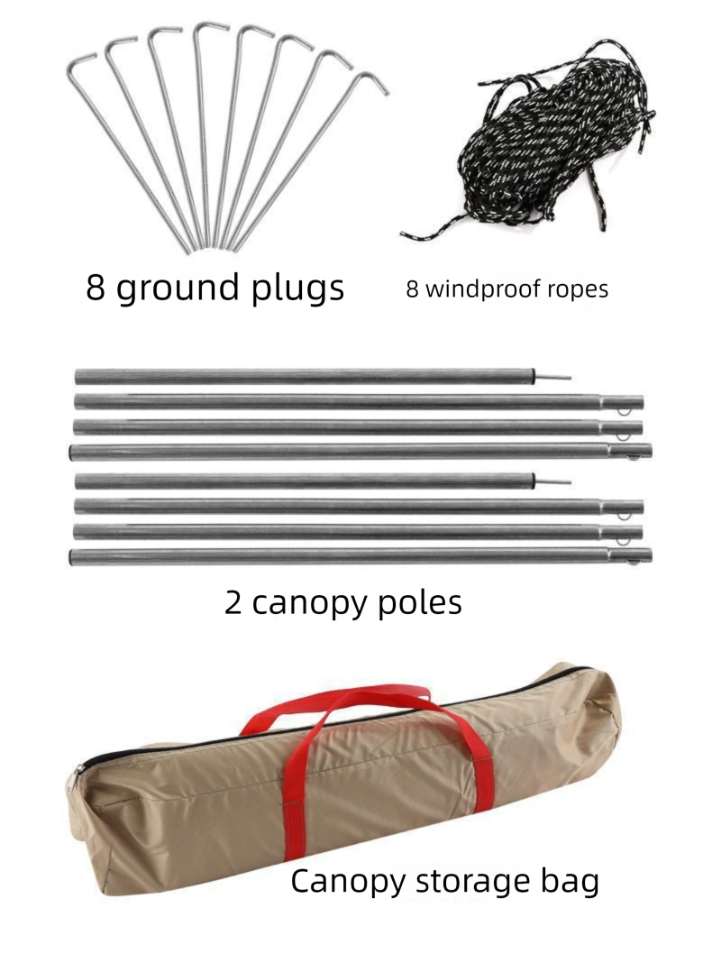 Tenda da campeggio per esterni con protezione UV, parasole, tettuccio impermeabile_voghion.com