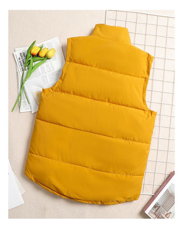 Gilet matelassé unisexe brodé avec logo personnalisé – Veste de travail légère et chaude pour l'image de marque de l'entreprise_voghion.com