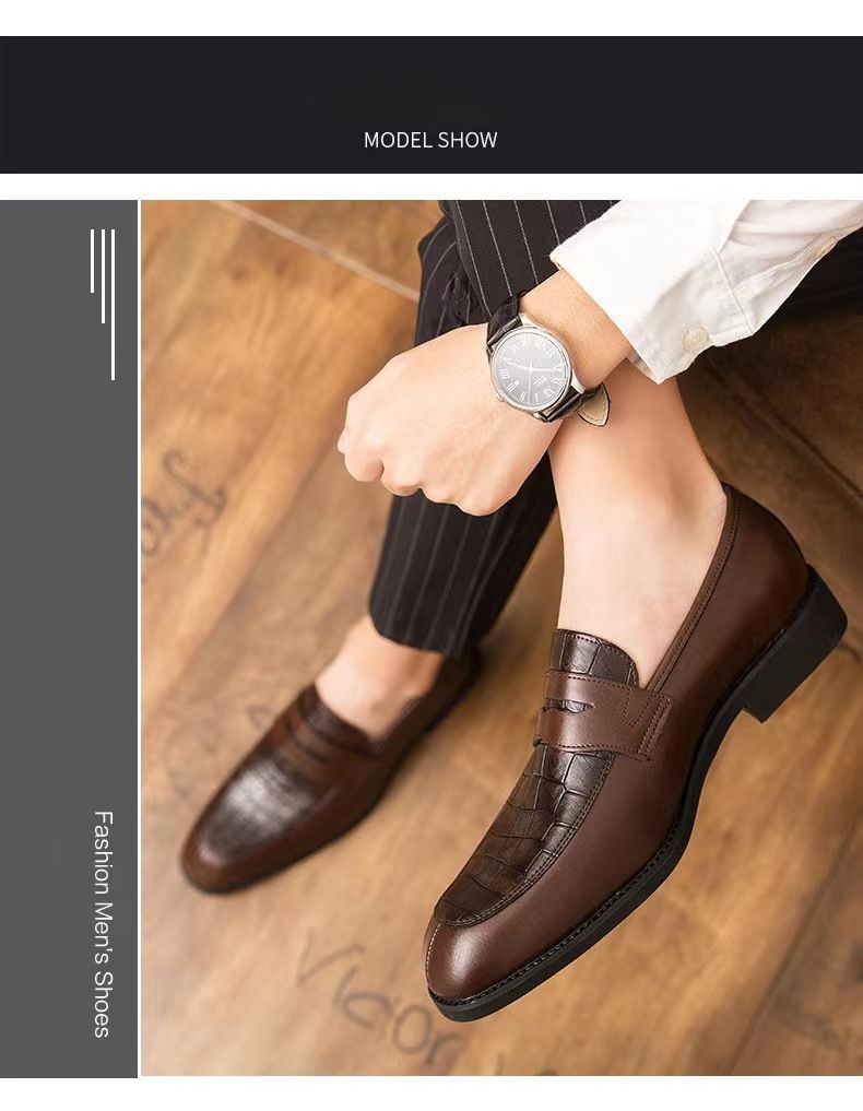 Scarpe Oxford eleganti casual da uomo, con lacci, per ufficio, feste e uso quotidiano_voghion.com