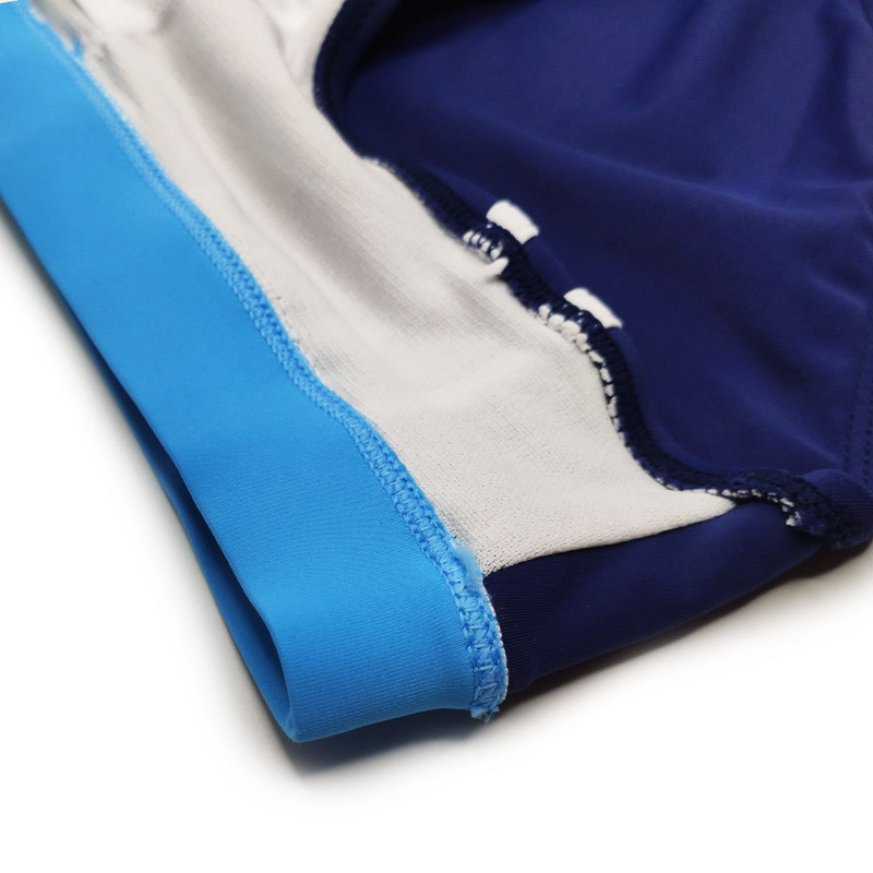 UXH Men's New Sexy Side Stripe Sports Fashion Triangle Swim Trunks Solid Color Close-fitting Nylon Fitness Swimming_voghion.com