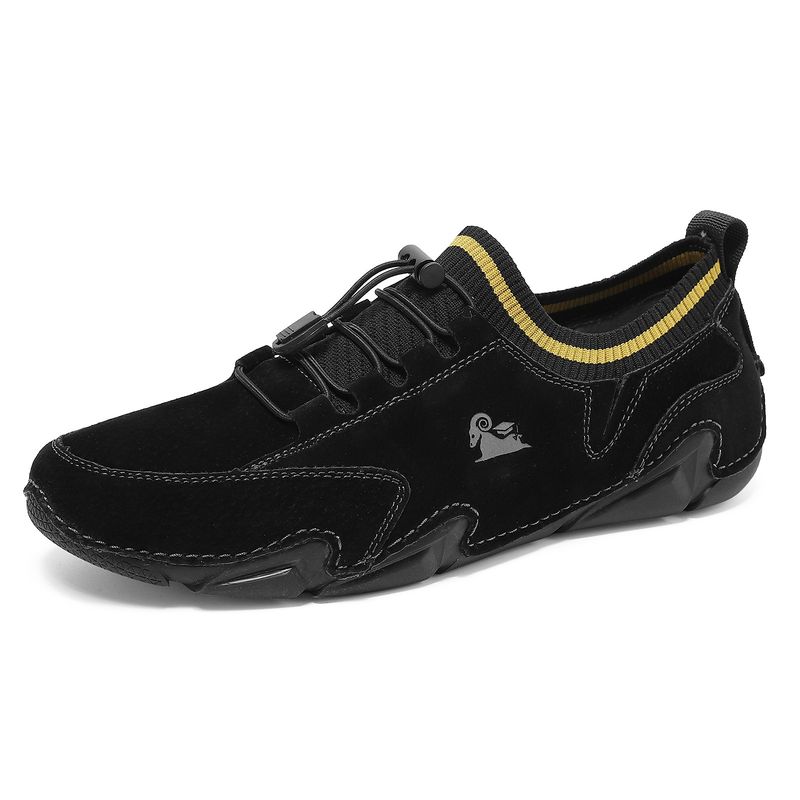 Genuine Leather Low Top Casual Martin Octopus Men's Sock Mouth Large Size Shoes_voghion.com