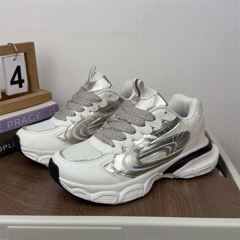 Sneakers casual con suola spessa e rialzo per donna e uomo, primavera-autunno 2024, nuove scarpe stile college_voghion.com